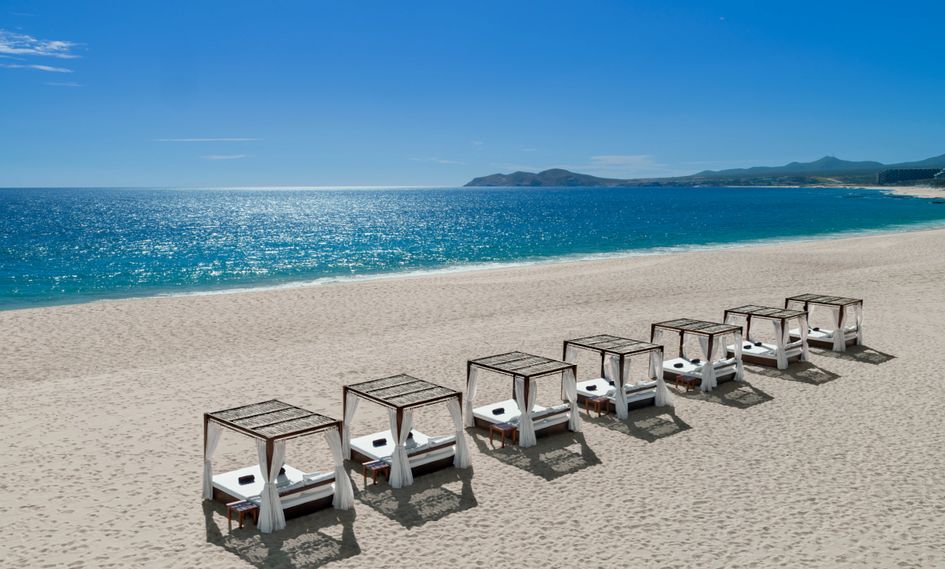 Zoetry Casa del Mar Los Cabos beach cabanas overlooking the beach