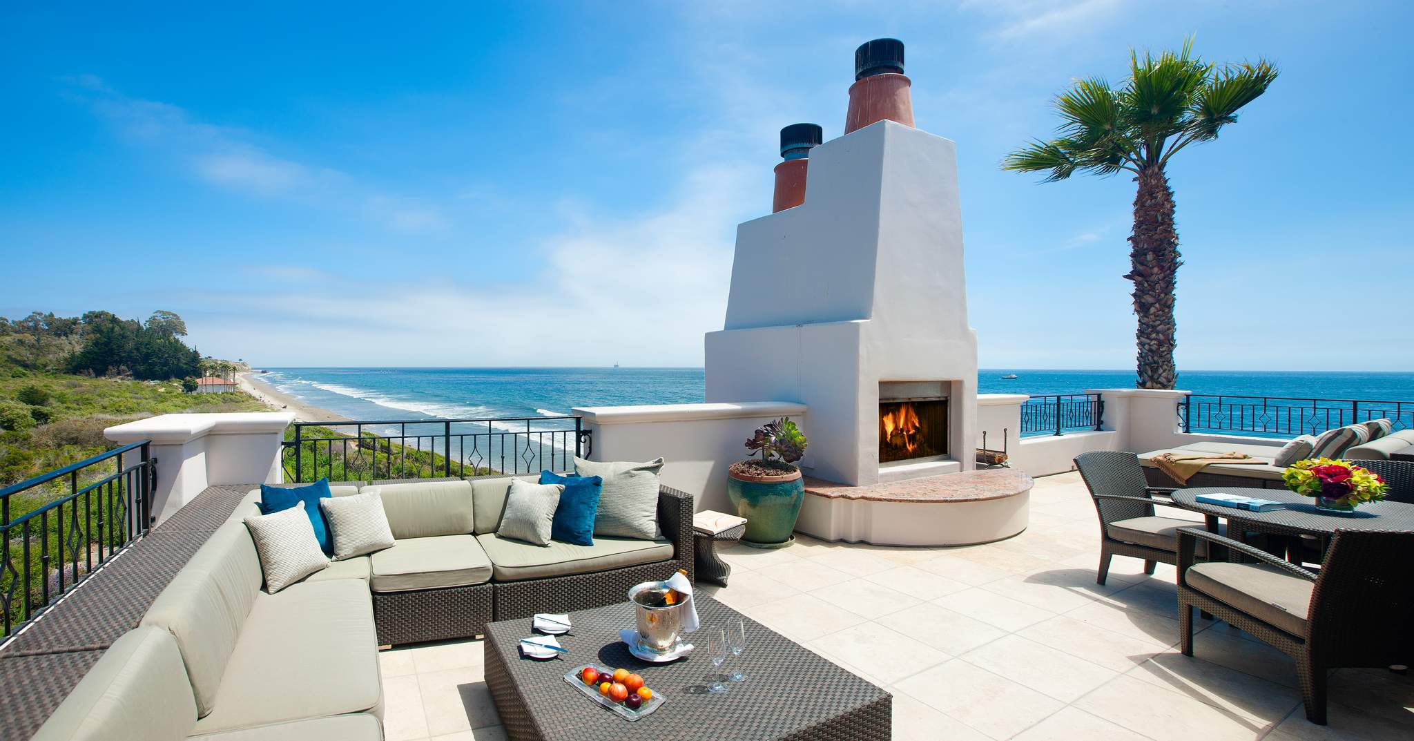 The Ritz Carlton Bacara Santa Barbara In Isla Vista California   Residence%2BRooftop%2Bwith%2BOutdoor%2BFireplace%2Band%2BBeach%2BView%2B 